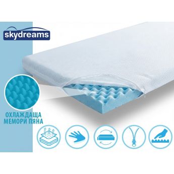 Memory Cool Gel SkyDreams- топ матрак с охлаждащ гел 70/190