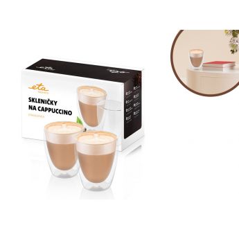 Eta Cappuccino glasses no handle - чаши за капучино без дръжка 2 бр.
