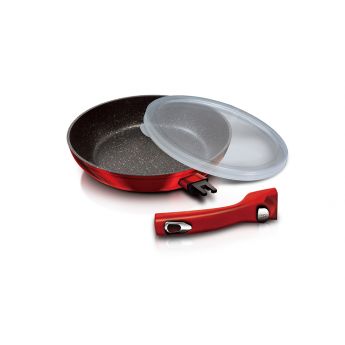 BH1945 Burguny Frypan - тиган с подвижна дръжка 24 см