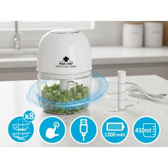 MaxChef Electric Chopper - мултифункционален акумулаторен чопър 