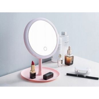 ADM Make-Up Mirror Pink - козметично огледало с LED подсветка