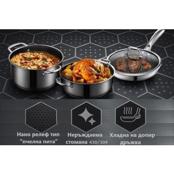 MaxChef Honeycomb Supreme 4 pcs - комплект съдове за готвене