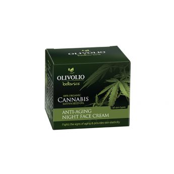 Olivolio Cannabis Anti-Aging Night Cream - нощен крем за лице