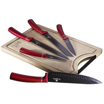 BerlingerHaus BH2552 Burgundy Knives Set 6pcs -  комплект ножове 