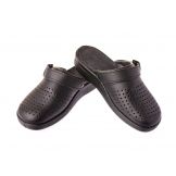 Tellus Comfort Leather Clogs Black 0404 - мъжко сабо естествена кожа