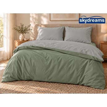 Green/Gray SkyDreams двоен спален комплект 4 части