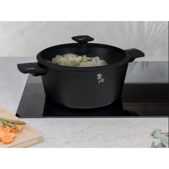 BH8189 Matte Black Casserole - тенджера с капак 28см