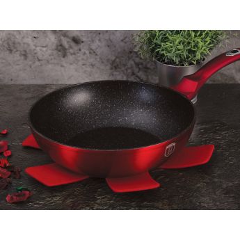 BH6166 Burgundy Wok Frypan - уок тиган 30 см