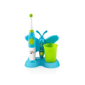 Tooth Fairy Set Blue - сет детска електрическа четка за зъби + чашка
